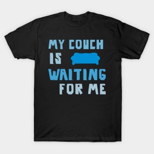 Winter Couch Sofa Snow Cold Christmas T-Shirt